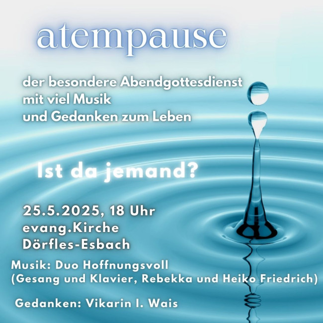 Atempause 25.5.25