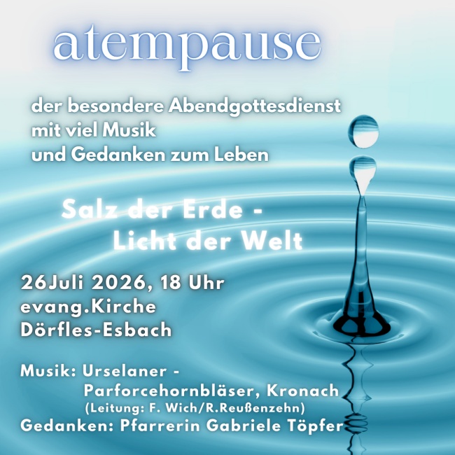 Atempause 26.07.2026
