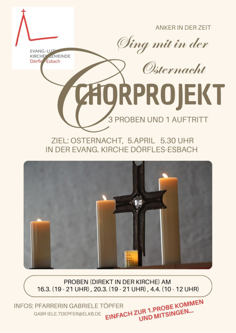 Chorprojekt Osternacht 5. April 2026
