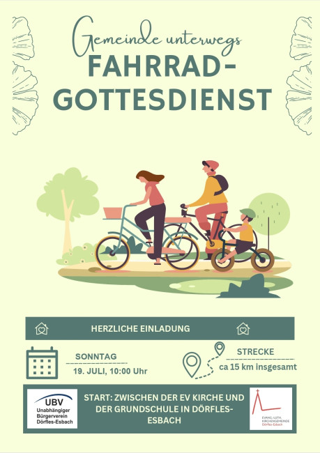 Fahrradgottesdienst 19.07.2026
