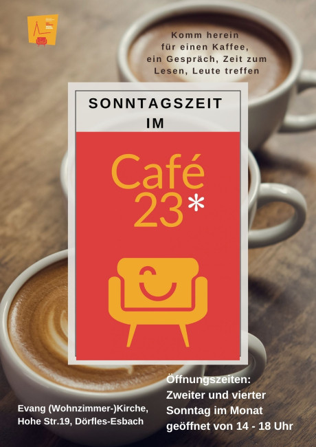 Sonntagszeit im Cafe 23